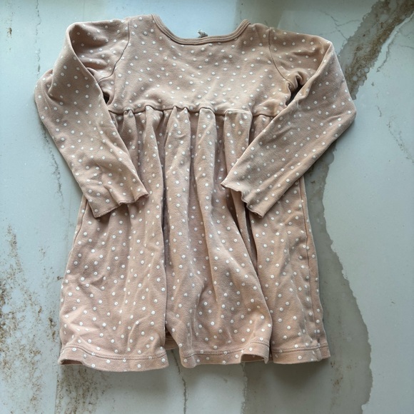 Quincy Mae Light Pink Polka Dot Dress - Picture 5 of 5